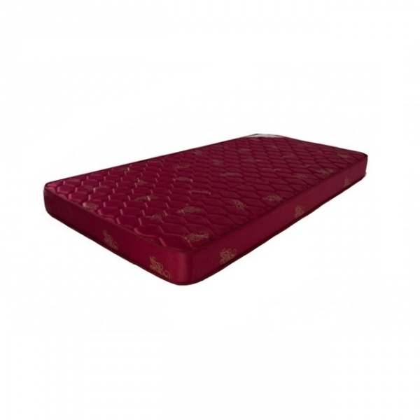 Single Thickness: 6 Inches Red PU Foam Bed Mattress, 3x6 Feet ( Wxl )