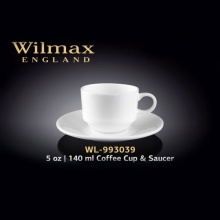 Wilmax Coffee Cup and Saucer