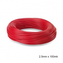 WIRE PVC COATED 2.5MM x 100MTR RED