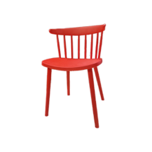CHAIR WINDSOR PLASTIC-1 RED	