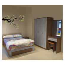 Bedroom Set (Double) - Tucson American Oak