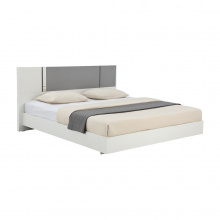 Essence Bed 5 Ft. Base White / Grey 