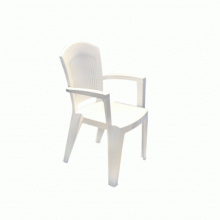Plastic Super Elegant Monobloc Chair White Art 1900