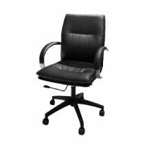 Medium Back Rev Chair - Black