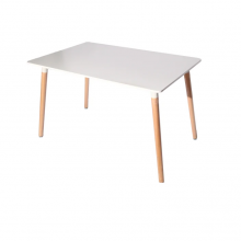 Dining Table White 1.2 X0.8 m