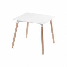 Dining Table White Top 700X700 