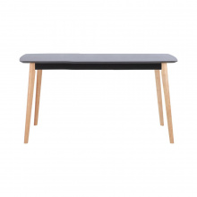 Mawin Dining Table 150x90 Cm. - Black / Natural