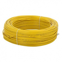 WIRE PVC COATED 1.5mm  YELLOW 100YRD