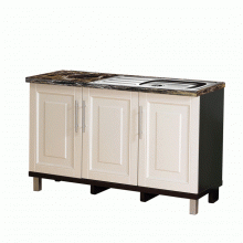 KITCHEN CABINET WITH THE SINK 