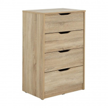 FURINBOX TIANA CHEST 4 DRAWERS - GREY