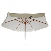 Beach Umbrella Off White Wood Market